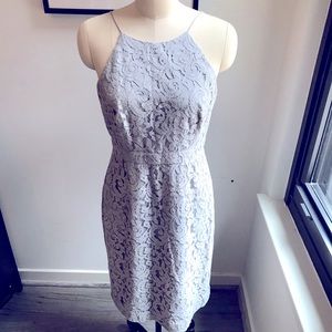 JCREW GRAY LACE PARTY DRESS